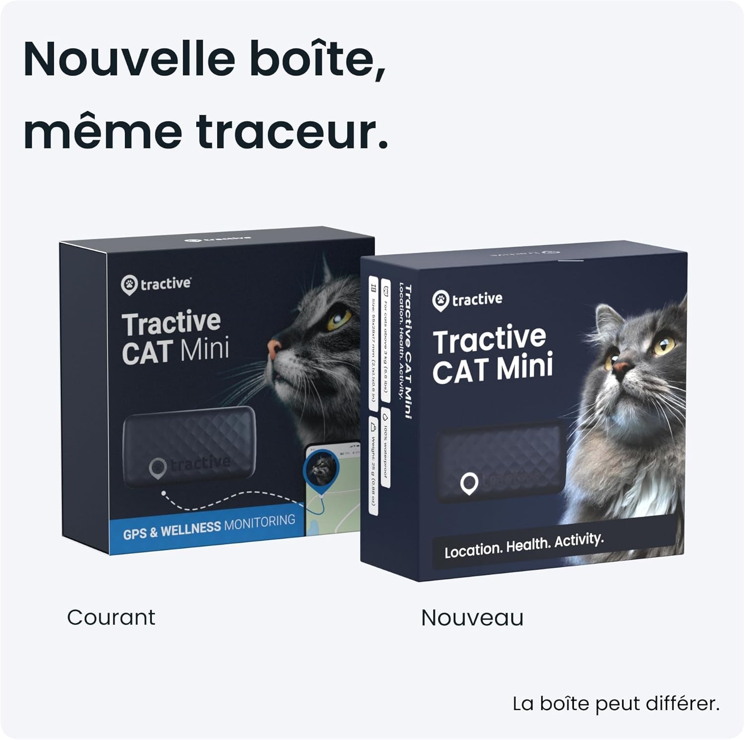 – Mini Collier GPS Chat Connecté – Traceur GPS Chat Le plus Léger Avec Localisation En Direct, Territoire & Activité | Collier De Sécurité Inclus | Abonnement Requis (Bleu Foncé)