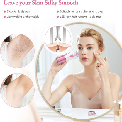 Épilateur Femme, Épilateur Visage Pour Femmes, Épilateur Facial Pour Femme Pour Le Visage, Épilateur Sans Fil Pour Les Poils Du Visage Avec Lumière LED, Épilateur Facial Pour Visage Bikini Jambes